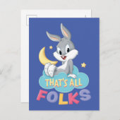Baby BUGS BUNNY™ | Dat is allemaal mensen Uitnodiging Briefkaart (Voorkant / Achterkant)