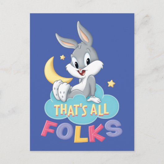 Baby BUGS BUNNY™ | Dat is allemaal mensen Uitnodiging Briefkaart (Voorkant)
