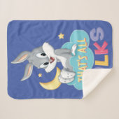 Baby Bugs Bunny | Dat zijn alle Folks. Sherpa Deken (Voorkant (horizontaal))