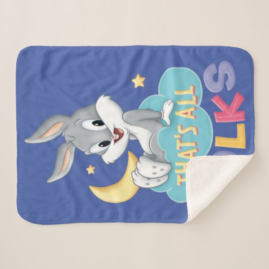 Baby Bugs Bunny | Dat zijn alle Folks. Sherpa Deken (Voorkant (horizontaal))