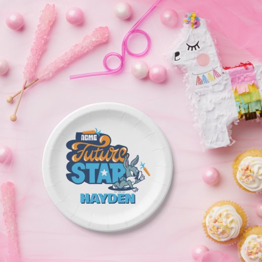 Baby BUGS BUNNY™ - Future Star Papieren Bordje (Feest)