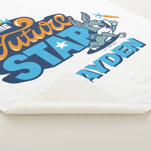 Baby BUGS BUNNY™ - Future Star Sherpa Deken (3/4)