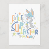 Baby BUGS BUNNY™ Future Superstar in training Briefkaart (Voorkant)