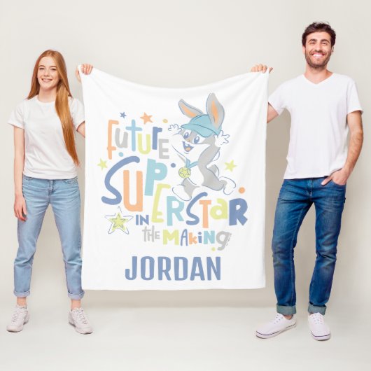 Baby BUGS BUNNY™ Future Superstar in training Fleece Deken (In situ)