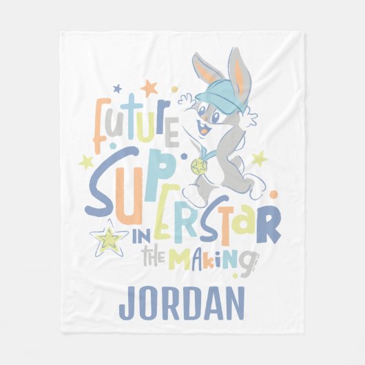Baby BUGS BUNNY™ Future Superstar in training Fleece Deken (Voorkant)