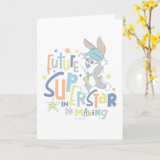 Baby BUGS BUNNY™ Future Superstar in training Kaart (Gele Bloem)