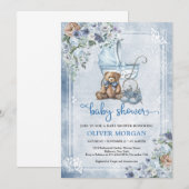 baby, buisjes en bloemen kaart (Voorkant / Achterkant)