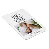 Baby buiten de typografie magneet (Rechterzijde)