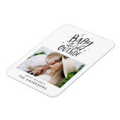 Baby buiten de typografie magneet (Linkerzijde)