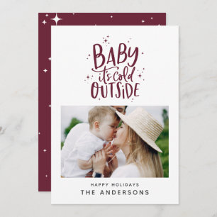Baby buiten de typografie save the date