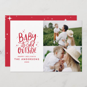 Baby buiten de typografie save the date