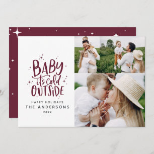 Baby buiten de typografie save the date