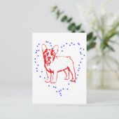 Baby Bulldog Briefkaart (Staand voorkant)