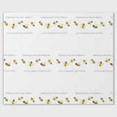 Baby Bumble Bee Cadeaupapier (Vlak)
