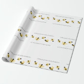Baby Bumble Bee Cadeaupapier (Uitgerold)
