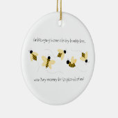 Baby Bumble Bee Keramisch Ornament (Rechts)