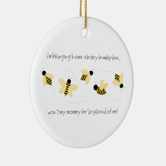 Baby Bumble Bee Keramisch Ornament (Rechts)