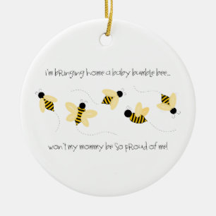 Baby Bumble Bee Keramisch Ornament