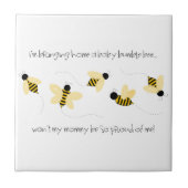 Baby Bumble Bee Tegeltje (Voorkant)