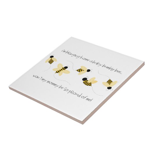 Baby Bumble Bee Tegeltje (Zijkant)