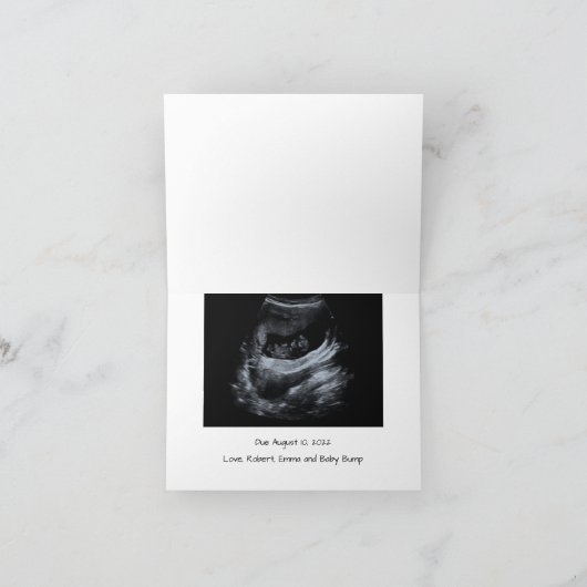 baby-bump echography aankondiging verwacht (Binnen)