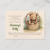 Baby Bump Game Guess Buikmaat Gender Neutraal Informatiekaartje (Voorkant)