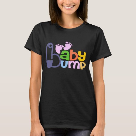 Baby bump moederschaps-T - shirts (Voorkant)