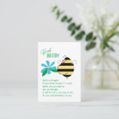 Baby Bump Mom Bee Book Beeby Informatiekaartje (Staand voorkant)