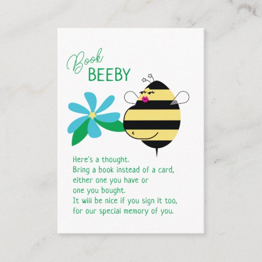 Baby Bump Mom Bee Book Beeby Informatiekaartje (Voorkant)