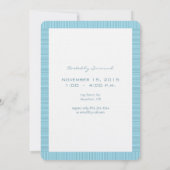 Baby Bump Photo Baby Boy Shower Kaart (Achterkant)