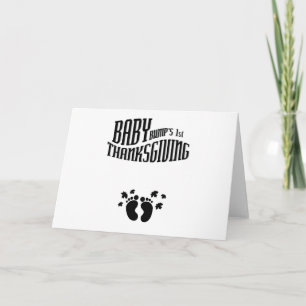Baby Bump's eerste Thanksgiving zwangere Thanksgiv Feestdagen Kaart