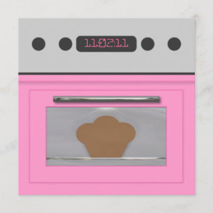 Baby Bun Recipe Invitation (lichtroze) Kaart