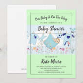 Baby bundel Baby shower Kaart (Voorkant / Achterkant)