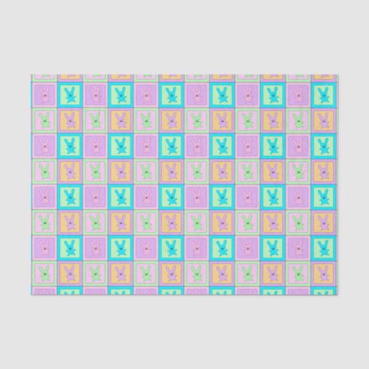 Baby Bunnies-Tissue Wrapping Paper Tissuepapier (Voorkant)