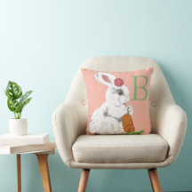 Baby Bunny Alphabet Letter Child Pink