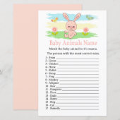 Baby bunny Baby Animals Name Game (Voorkant / Achterkant)