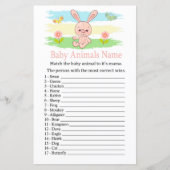 Baby bunny Baby Animals Name Game (Voorkant)