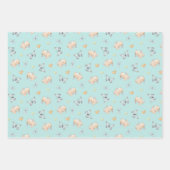 Baby Bunny Baby shower 3 Giftwrap Inpakpapier Vel (Voorkant 2)