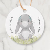 baby bunny baby shower bedankjes labels (Voorkant)