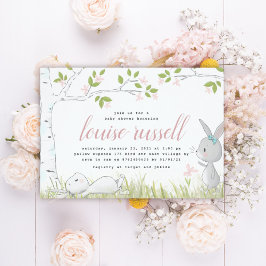 baby bunny baby shower kaart