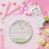 baby bunny baby shower papieren bordje (Feest)