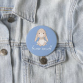 baby bunny baby shower ronde button 7,6 cm (In situ)