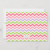 Baby Bunny Birthday Party Invitation Kaart (Achterkant)