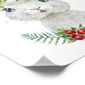 Baby Bunny Bosdier Kinderkamer | Mooie Muurkunst Poster (Hoek)