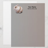 Baby Bunny Briefhoofd Ontwerp (Voorkant / Achterkant)