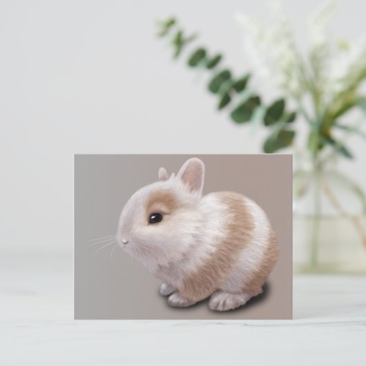 Baby Bunny Briefkaart (Staand voorkant)