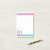 Baby Bunny Cartoon Post-it® Notes (Op bureau)