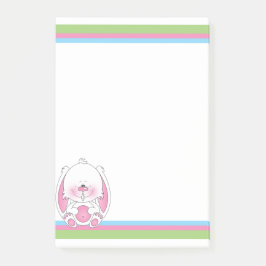 Baby Bunny Cartoon Post-it® Notes