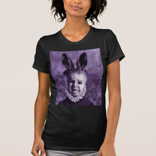 Baby Bunny Damas Destroyed T-Shirt (Voorkant)