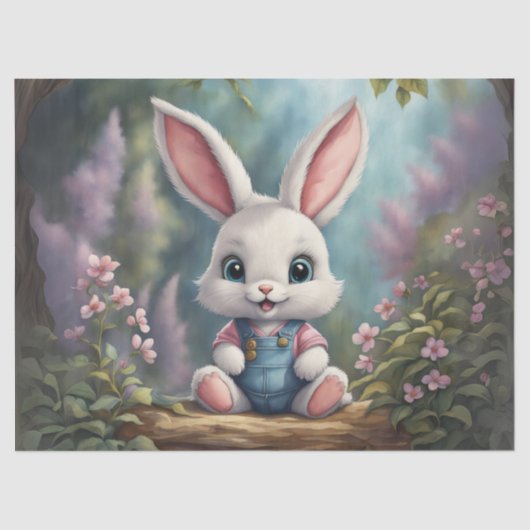 Baby Bunny Decoupage Papier (Voorkant)